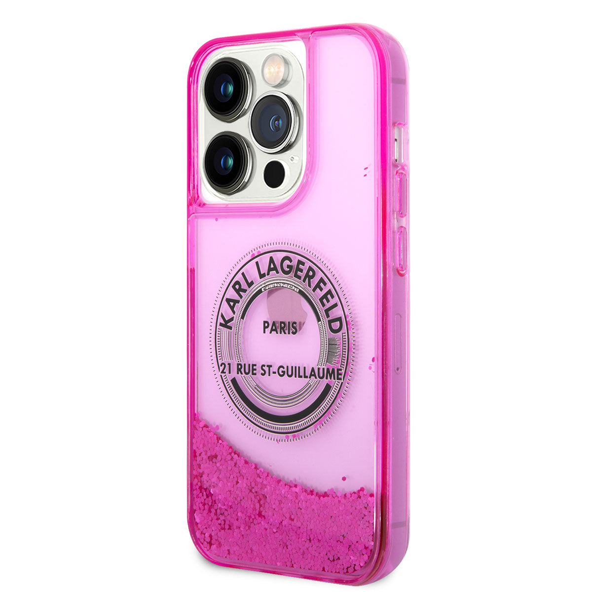 Karl Lagerfeld iPhone 14 Pro Max Sıvılı Simli RSG Dizayn Telefon Kılıfı - 2 Karl Lagerfeld iPhone 14 Pro Max Sıvılı Simli RSG Dizayn Telefon Kılıfı - 2